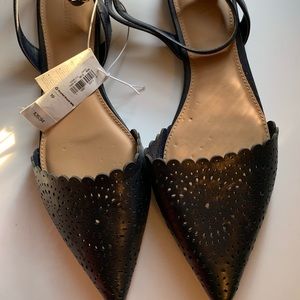 Mules with ankle straps